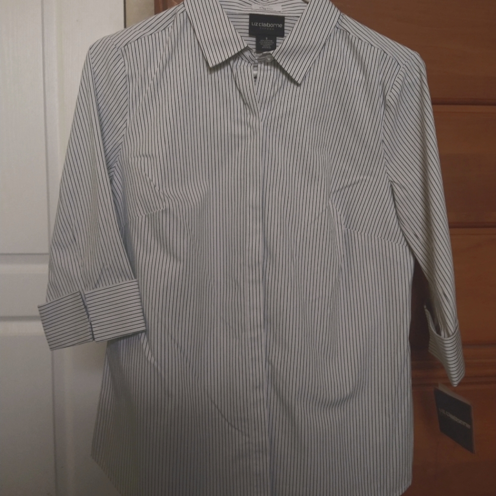 Liz Claiborne Career striped button down